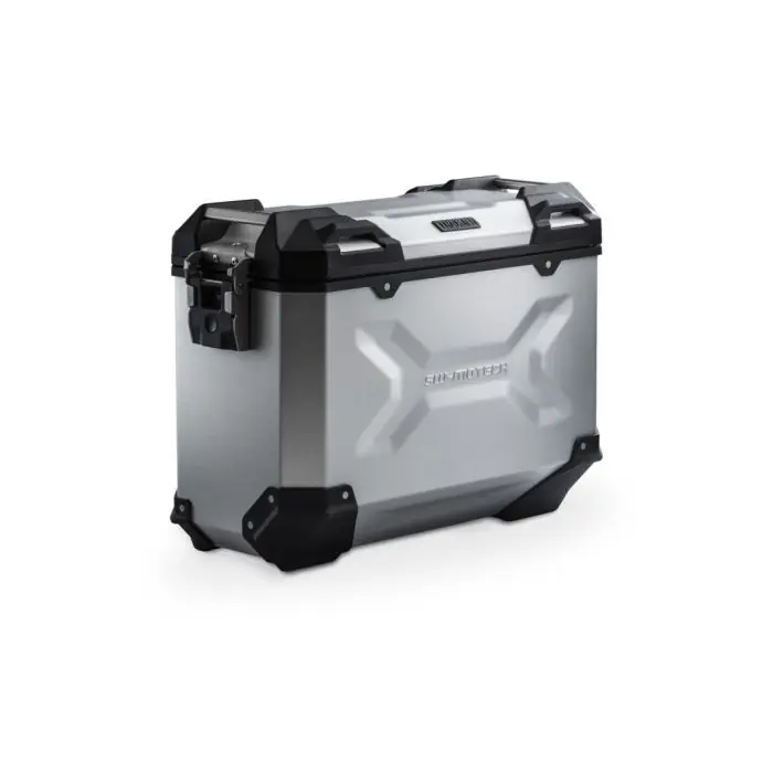 SW-Motech TRAX ADV M Seitenkoffer Aluminium 37l Links Silbern Highlight