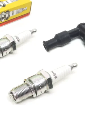 Highlight 2x Zündkerze NGK BR7ES + Kerzenstecker für CPI, Sachs, Kreidler, Keeway