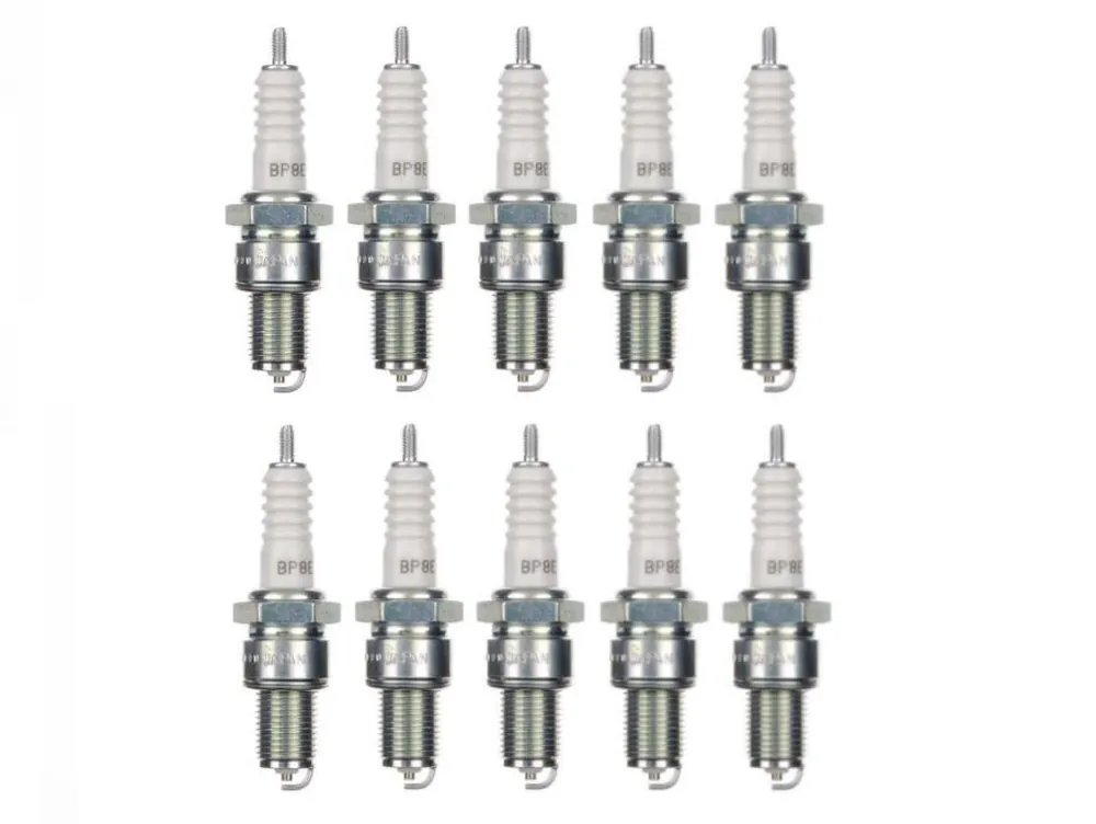 10x Zündkerze BP8ES Zündkerzen Set 10 Stück 10er Pack für Motorrad / Roller Wochenendangebot