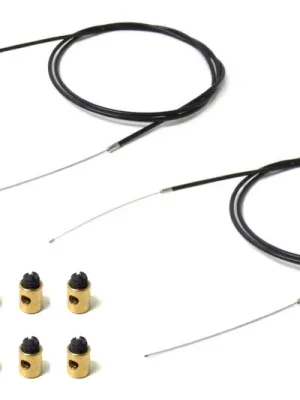 Universal Seilzug 10x Schraub Nippel Hülle 2x Gaszug 2 Meter kürzbar für Roller / Moped Jetzt Bestellen