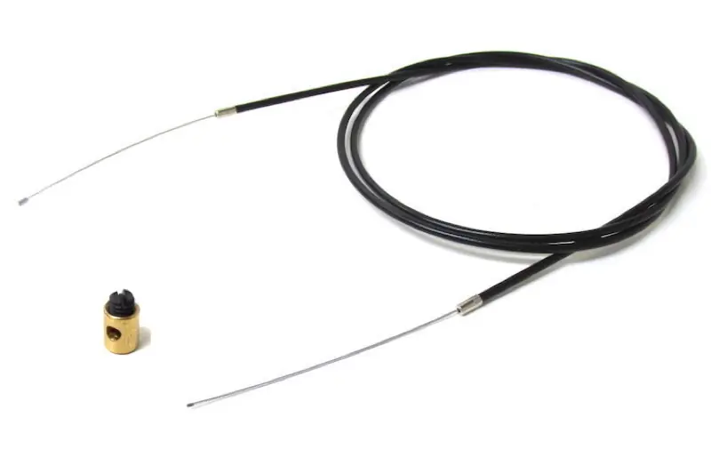 Universal Seilzug Schraub Nippel Hülle Gaszug 2 Meter kürzbar für Roller / Moped Top-Preis