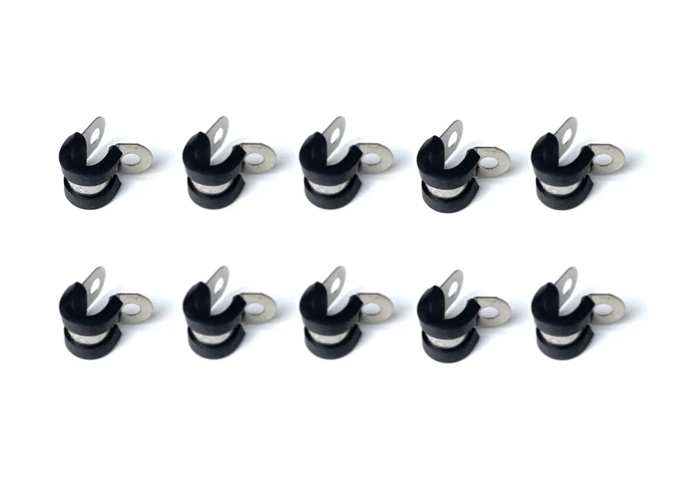 10x Rohrschellen 12 mm mit Gummi – Leitungsschelle / Kabelschelle Universal Preis Gesenkt