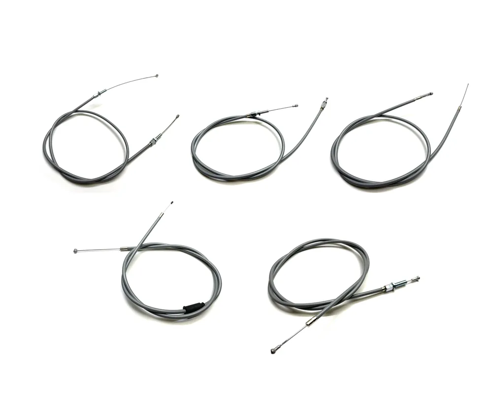 5x Züge Grau Bowdenzug Zug Satz Bowdenzüge für Hercules Prima 4 5 S SL Markenprodukt
