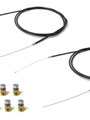 Must-Have Universal Seilzug 10x Nippel Hülle 2x Gaszug 2 Meter kürzbar für Roller / Moped