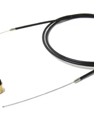 Universal Seilzug 2x Schraub Nippel Hülle Gaszug 2 Meter kürzbar für Roller / Moped Preiswert