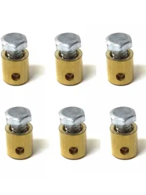 10x Gaszug Schraubnippel mit Bolzen Klemmnippel Befestigungsnippel 5 x 7mm Schnäppchen