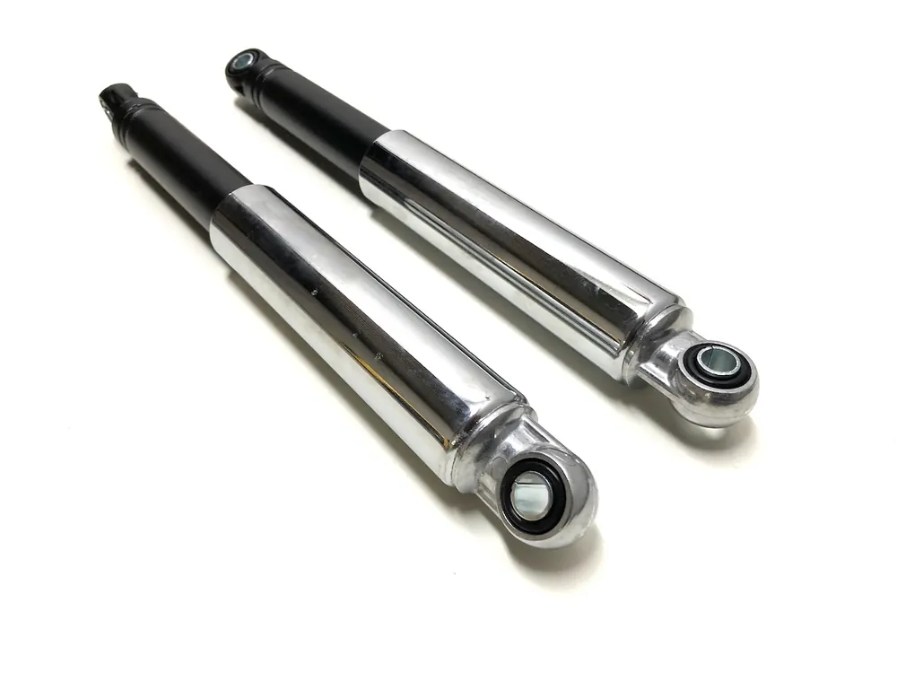 Stoßdämpfer Set 260mm 26cm Schwarz Chrom für Zündapp Hercules Kreidler Mofa Moped 2 Zertifiziert