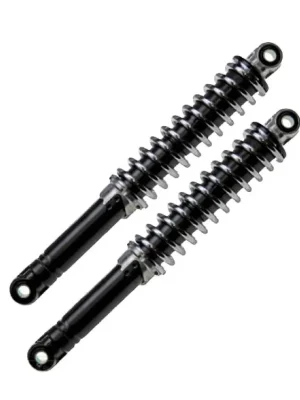 260mm Stoßdämpfer Federbeine Satz Schwarz Chrom für Mofa Moped Einstellbar Meistverkauft