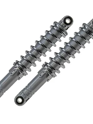 270mm Stoßdämpfer Federbeine Satz Grau Chrom für Mofa Moped Einstellbar Neu Im Sortiment