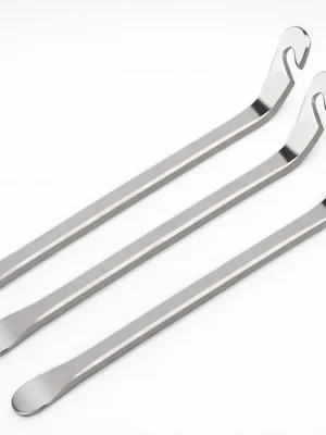 Finale Aktion Reifen Montierhebel Set 3-teilig Stahl 12 cm für Mofa & Roller