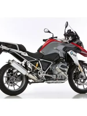 Beliebt HURRIC Rac 1 Auspuff silber EG-BE passt für BMW R 1200 GS(17-18)/R 1200 GS Adventure(17-18)/R 1250 GS / Adventure(19-20)
