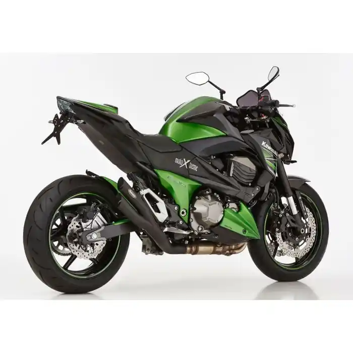 Finale Aktion HURRIC Pro 2 Auspuff schwarz-matt EG-BE passt für KAWASAKI Z800e(13-16)