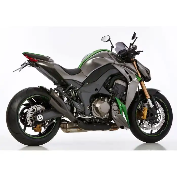 HURRIC Pro 2 Auspuff schwarz-matt EG-BE passt für KAWASAKI Z1000(10-13)/Z1000(10-13)/Z1000(14-16)/Z1000(14-16)/Z1000(17-20)/Z1000(17-20)/Z1000 R Edition(17-20)/Z1000 R Edition(17-20)/Z1000 SX(11-13)/Z Beliebt