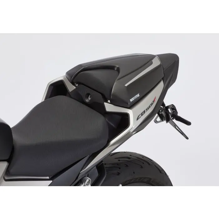 Geprüft BODYSTYLE Sportsline Sitzkeil silber Force Silver Metallic, NH 411M ABE passt für HONDA CB500F(18-18)