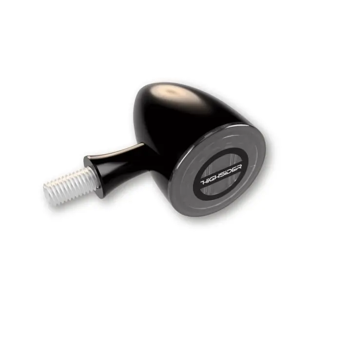 Aktuell HIGHSIDER ROCKET BULLET LED Rück-, Bremslicht, Blinker Einheit, schwarz (Paar)