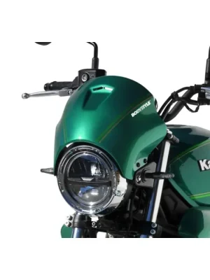 Billig BODYSTYLE Sportsline Scheinwerferverkleidung schwarz/grau Ebony, H8/Metallic Matte Carbon Gray, 51B passt für KAWASAKI Z650 RS(24-24)