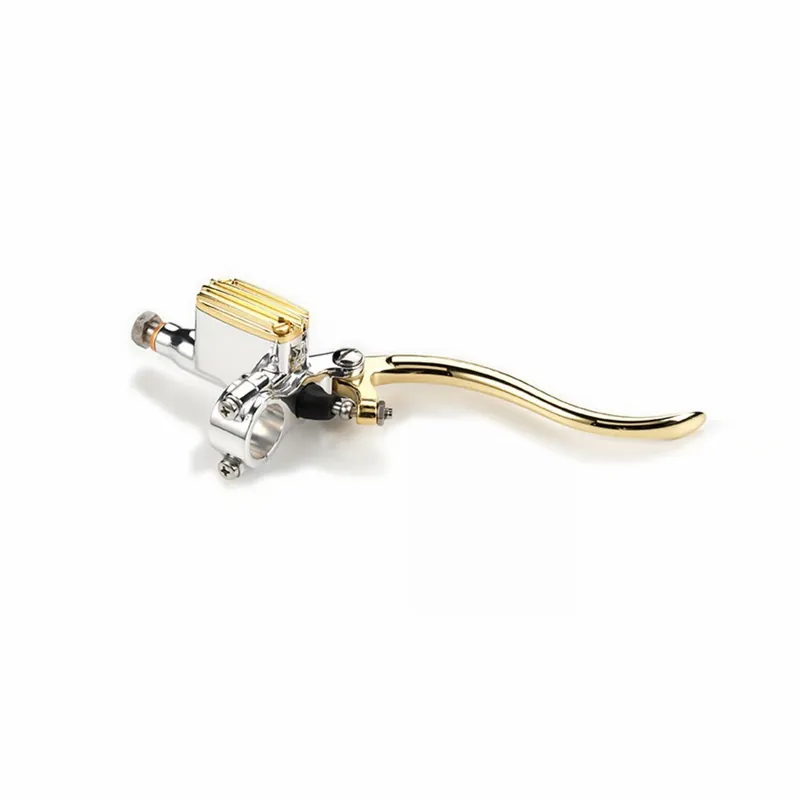 KustomTech Handbremszylinder 14mm DeLuxe Messing poliert für Harley-Davidson Schnäppchen