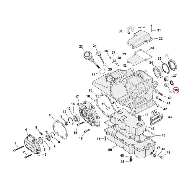 Dichtung Schaltarm 37101-84 A/B für Harley-Davidson Big Twin 79-84, XL 86-05 Günstig