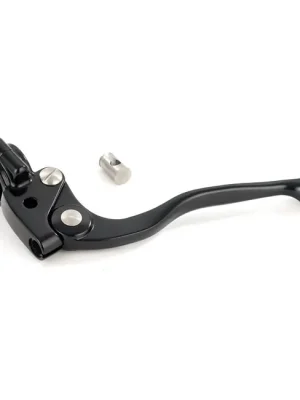 Neue Ware KustomTech Kupplungshebel Grimeca Style Schwarz für Harley-Davidson 1" Lenker