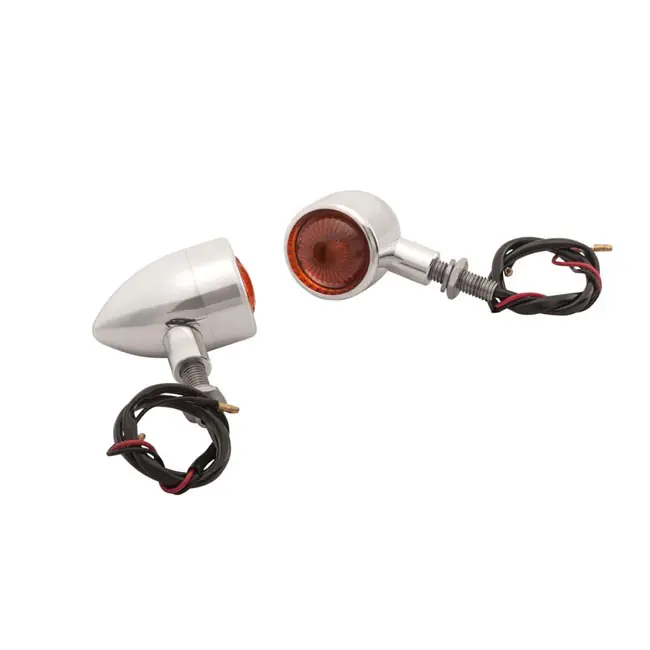Motone Blinker Custom Billet poliert für Harley-Davidson mit E-Zeichen Rabatt