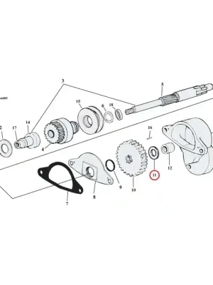 Aktuell Anlaufscheibe für Starterwelle für Harley-Davidson 65-71 FL, 67-80 XL