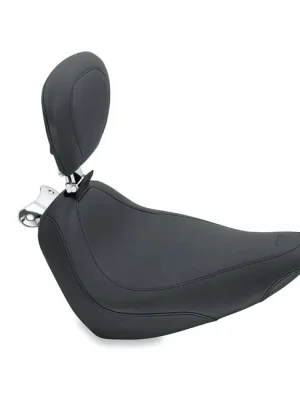 Aktuell Mustang Wide Tripper Solo Sitz mit Lehne Schwarz für Harley-Davidson FLST 00-15