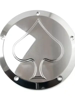 HKC Kupplungsdeckel Derby Cover Spade pol. f. Harley-Davidson Twin Cam 99-18 Schneller Versand