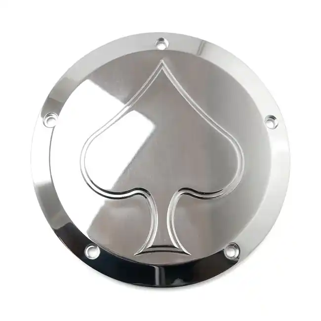 HKC Kupplungsdeckel Derby Cover Spade pol. f. Harley-Davidson Twin Cam 99-18 Schneller Versand