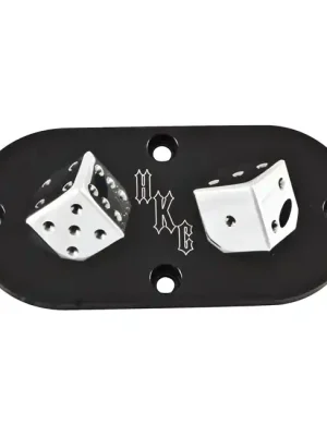 Super-Preis HKC L/D Inspections Cover Schwarz für Harley-Davidson Big Twin 65-98