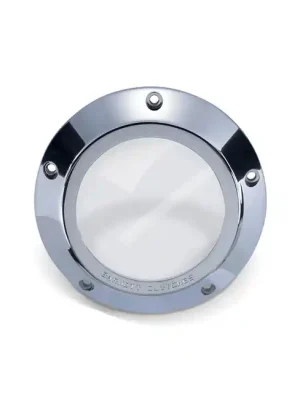 Solange Der Vorrat Reicht Barnett Clear Derby Cover Chrom für Harley-Davidson Big Twin 99-06