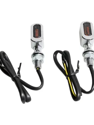 Ausverkauf 3-1 Blinker Fastline LED. Chrom, Glas smoke, für Harley-Davidson mit E-Zeichen