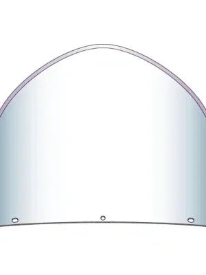 National Cycles Peaked Heavy Duty Top Windshield, für Harley-Davidson 7-Loch Super-Preis