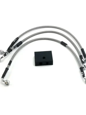Highlight Goodridge Bremsleitungskit Stahlflex, f. Harley-Davidson FXDF, FXDLS 14-17 m. TÜV!