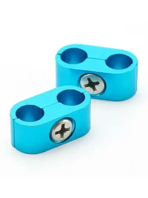 Zündkabel Abstandhalter, blau, für 8mm Zündkabel, für Harley-Davidson Schneller Versand