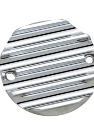 Expressversand Covingtons Point Cover Finned Chrom, f. Harley-Davidson BigTwin 70-99, XL 04-20
