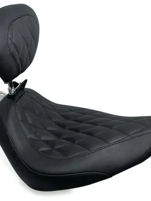 Sonderangebot Mustang Wide Tripper Solo Sitz Lehne Dia. Schwarz f. Harley-Davidson FLST 00-15