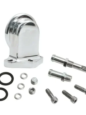 Nur Heute S&S Ölfilterhalter poliert, für Harley Davidson Dyna 99-05, Touring 99-06