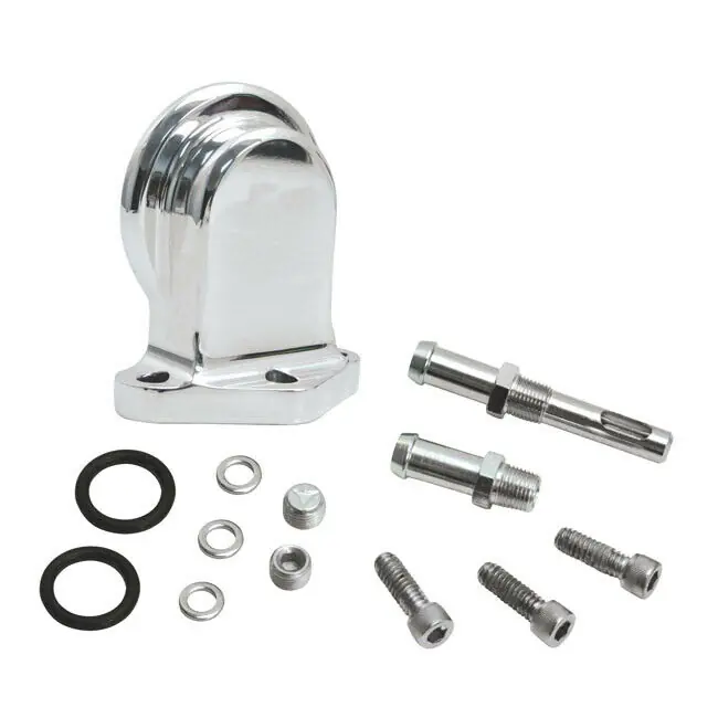 Nur Heute S&S Ölfilterhalter poliert, für Harley Davidson Dyna 99-05, Touring 99-06