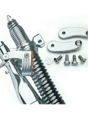 Aktuell Blinker Relocation Kit, Chrom f. Harley-Davidson Springermodelle 88-03