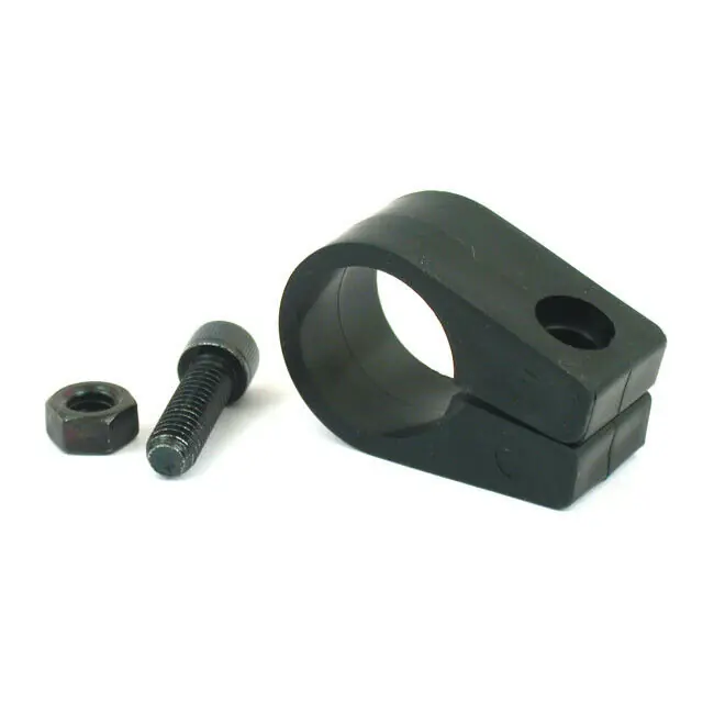 Aktuell Jagg Rahmenklemme für Ölkühlermontage, 1 1/2", schwarz, für Harley-Davidson