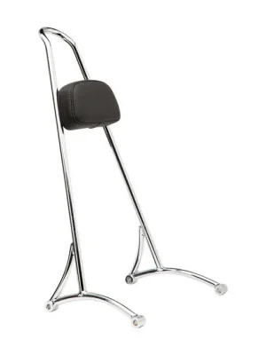 Schnäppchen Burly Sissy Bar Old School 20" Chrom mit Pad, f. Harley-Davidson Sportster 04-20