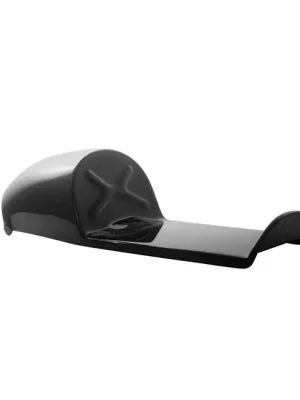 Markenware Motone Cafe Racer Heck kurz, GFK, glänzend Schwarz, für Custombikes