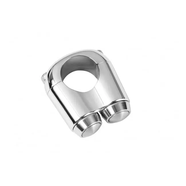 Top-Seller Motone Mini Schalter Chrom, 7/8" (22mm), 2 Schalter für Custombikes