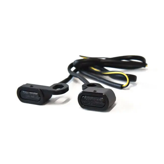 Lenker Blinker Schwarz, LED getönt, f. Harley-Davidson XL 14-20 mit TÜV! Jetzt Bestellen