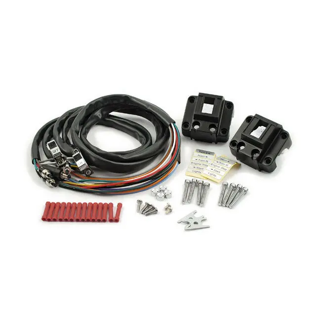 1 Paar Schaltergehäuse komplett Schwarz, für Harley - Davidson FL, FX, XL 72-81 Angebot
