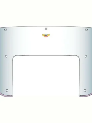 National Cycles Heavy Duty Lower Windshield verstärkt, klar für Harley-Davidson Highlight