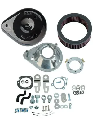 Neue Ware S&S Luftfilter Teardrop Schwarz, f. Harley-Davidson Sportster 07-19