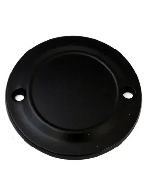 Zündungsdeckel Point Cover Stepped Schwarz, Harley-Davidson Big Twin & Sportster Versand Am Gleichen Tag