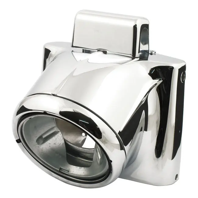 Kracherpreis Gabel und Lampen Cover Kit Ochsenkopf Chrom, für Harley - Davidson FLST 86-15