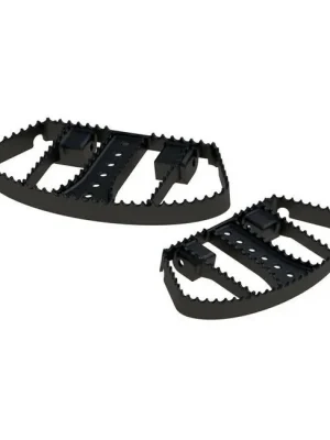 Burly MX Style Sozius-Trittbretter, schwarz, für Harley-Davidson FLT 84-17 Must-Have